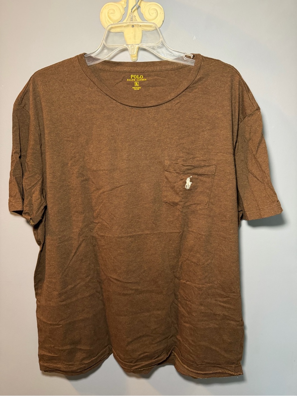 Polo by Ralph Lauren Brown Pocket Crew Tee